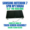 1 of 4-image forSamsung Notebook 7 Spin Np730qaa 13.3" FHD IPS LCD Full Screen Complete Assembly