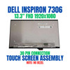1 of 4-image for13.3" LCD Touch Screen Assembly Dell Inspiron 2-in-1 7306 1920X1080 FHD