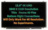 3 of 10-image for15.6" LED LCD Screen LP156UD1(SP)(A2) LP156UD1-SPA2 3840X2160 UHD 40 Pin