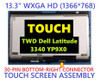 1 of 7-image forDell Latitude 3350 13.3" REPLACEMENT LCD Touch Screen Display Assembly