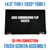1 of 9-image forC434TA-DS384T-CB Asus LCD 14 Touch Full Assembly Silver Chromebook C434TA