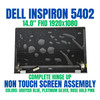 1 of 17-image forDell Inspiron 5402 14" Wva FHD Non Touch Full Screen Complete Assembly Tk1vw
