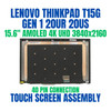 1 of 8-image forLenovo ThinkPad P15 T15g Gen 1 UHD 4K OLED Touch LCD Screen 5M10Z54426