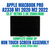 1 of 8-image forApple MacBook Pro A2338 2022 M2 LCD Screen Display Assembly