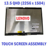 1 of 9-image forLENOVO X1 Titanium 20QA 20QB 13.5" LCD QHD LED Screen Touch Digitizer Assembly
