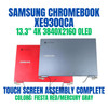 1 of 9-image forSamsung ChromeBook XE930QCA 13.3" UHD Amoled Touch Screen Complete Assembly
