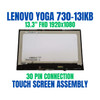 1 of 4-image for13.3" LCD Touch Screen M133NWF4 FHD Assembly Frame lenovo YOGA 730-13IKB
