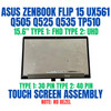 1 of 6-image for15.6" FHD LED LCD Display Touch Screen Digitizer Asus Q525UA-BI7T11 1080P