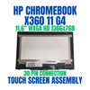 1 of 5-image for11.6" HD Lcd Touch Screen Assembly HP Chromebook X360 G4 EE