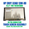 1 of 12-image forHP Envy X360 13-AY 13-BD Touch Top assembly 1920x1080 13.3" Gold