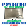 1 of 6-image forL96796-001 HP Envy 13T-BA000 13T-BA100 LCD Panel 13.3" Bezel UHD Touch Screen