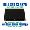 1 of 4-image forDell XPS 13 9370 13.3" Glossy FHD Lcd Screen Complete Assembly Silver