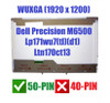 1 of 6-image forDell Precision M6500 17" WUXGA LED LCD Screen 1920x1200 LTN170CT13 C751R