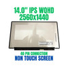 1 of 10-image forLenovo FRU 00NY680 14" WQHD IPS Matte LED LCD Replacement Screen Display