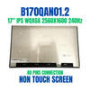 1 of 9-image forB170QAN01.2 LCD Screen Display Panel 16:10 2560x1600pixel 178PPI IPS 240hz