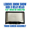 1 of 10-image forLenovo 300w Gen 3 82J2 82J1001XUS 82J1001YSS IPS Touch Screen Assembly Bezel
