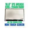 1 of 12-image for16.0" LCD Non Touch Screen Display LP160WQ1-SPA1 (SP)(A1) QHD 2560x1600 40 Pin