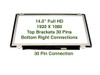 2 of 9-image forN140HGE-EA1 B140HTN01.2 HB140FH1-401 N140HGE-EAA LCD Screen 30 Pin eDP
