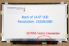 3 of 9-image forN140HGE-EA1 B140HTN01.2 HB140FH1-401 N140HGE-EAA LCD Screen 30 Pin eDP