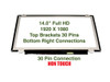 1 of 9-image forN140HGE-EA1 B140HTN01.2 HB140FH1-401 N140HGE-EAA LCD Screen 30 Pin eDP