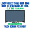 1 of 8-image for15.6" LCD Touch Screen Bezel Lenovo Ideapad Flex-15IML 81XH0000US 81XH0001US