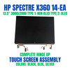 1 of 13-image forM22162-001 LCD Touch Screen Assembly HP Spectre 14T-EA000 14T-EA100 14T-EA200
