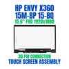 1 of 8-image for15.6" FHD IPS LCD Touch Screen Assembly Bezel HP Envy x360 15-bp100tx 15-bp