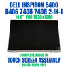 1 of 9-image for045J2Y 45J2Y Dell Inspiron 5406 2-in-1 14" LCD Touch Screen Display Assembly