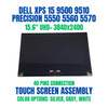 1 of 8-image forDell 320-BEPE 15.6" UHD+ 3840x2400 InfinityEdge Touch Anti-Reflecitve Display Screen Assembly CKWRG