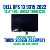 1 of 10-image forDell XPS 13 9315 2022 FHD+ LED LCD Touch Screen Complete Hinge Up SKY