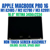 1 of 8-image forApple LCD Display Assembly Silver MacBook Pro 16" M1 A2485 661-21968 OEM