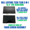 1 of 4-image forDell 13.3" Touch Screen Assembly Latitude 7320 2-in-1 Full HD KRYM8