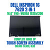 1 of 10-image forDell Inspiron 16" 16 7620 2-in-1 Glossy FHD+ LCD Touch Screen Complete Assembly