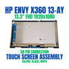 1 of 4-image for13.3" HP Envy X360 13-AY0075NR 13-AY1035NR FHD LCD Touch Screen Assembly