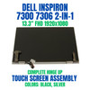 1 of 7-image forDell Inspiron 7306 2-in-1 Complete FHD Touch Screen 13.3" LCD Assembly PN:FHDKN