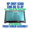 1 of 7-image forHP Envy X360 13-AY 13-BD Touch Top assembly 1920x1080 AMOLED Black