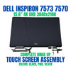 1 of 8-image forDell Inspiron 15 7573 15.6" Glossy FHD LCD Touch Screen Complete Assembly Gray