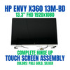 1 of 10-image forHP Envy X360 13M-BD0023DX 13" Glossy LCD FHD Complete Touch Screen Assembly