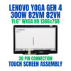 1 of 8-image for11.6" HD Lenovo 300w Yoga Gen 4 LCD Touch Screen Assembly Bezel 5M11H61344