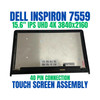 1 of 6-image for15.6" UHD 4K Dell Inspiron 15 7559 Touch Screen LCD Assembly R47FM 0R47FM