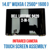 1 of 7-image forDell Latitude 9420 2-in-1 QHD+ LCD Touch Screen Assembly Gray FXVYX