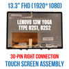 1 of 5-image for5M11F26021 Lenovo 13W Yoga 82S1 82S2 FHD LCD Touch Screen Replacement Bezel
