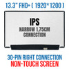 1 of 9-image for13.3" FHD LCD Screen Display Panel B133UAN01.1 M133NW4J R2 1920x1200 30 Pin