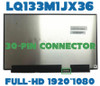 1 of 4-image for13.3" FHD IPS LCD Screen Display Panel Replacement B133HAN05.5 1920x1080 30 Pin