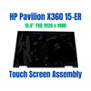 1 of 8-image forFHD LCD Touch Screen Display Digitizer Assembly HP Pavilion x360 15t-ER000