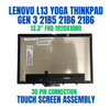 1 of 9-image forLCD Screen Touch Digitizer Assembly Lenovo ThinkPad L13 Yoga Gen 3 21B5 21B6