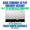 1 of 9-image forASUS Zenbook 14 UM3402 OLED Top Assembly 14.0" 2880x1800 Touch Screen