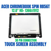 1 of 15-image forAcer Chromebook R856TN LCD Touch Screen Black 6M.KE4N7.001