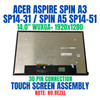 1 of 5-image forAcer Aspire Spin A5SP14-51MTN LCD Touch Screen Black 6M.KHKN7.001