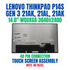 1 of 6-image for5M11F26626 Lenovo LCD Module 14" WQUXGA Touch IPS 100%DCI-P3 Colour Calibration Screen Assembly